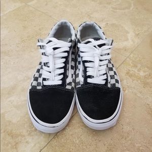 black/white checkered vans (willing to negotiate)
